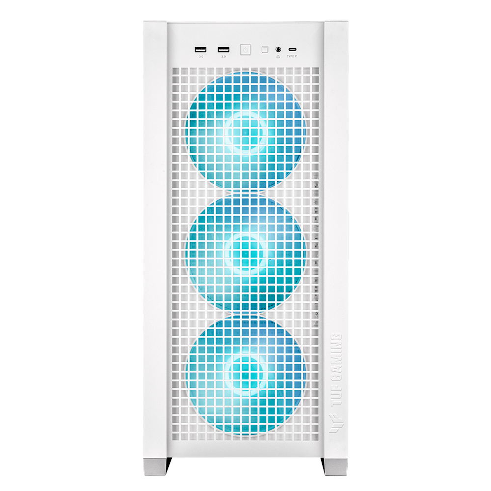 Gabinete ASUS TUF Gaming GT302 ARGB Blanco 4xFan 140mm Mid Tower