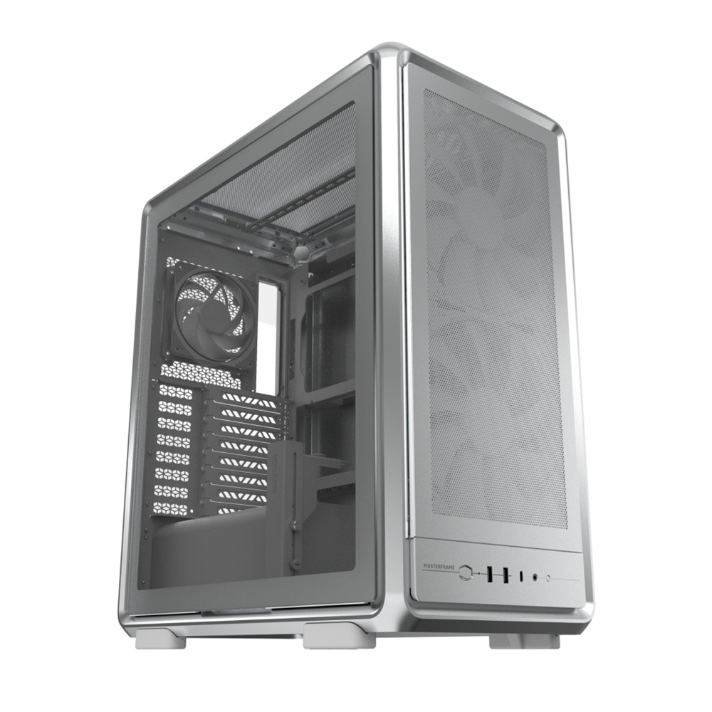 Gabinete Cooler Master MasterFrame 500 Mesh Silver 2xUSB A 3.2 1xUSB C 3.2 1xAudioJack 3.5mm Media Torre