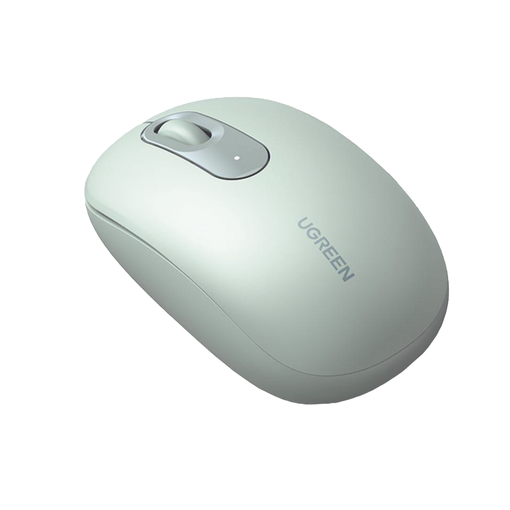 Mouse Inalámbrico 2.4G 800 2400 DPI 3 Botones 10m Silencioso Ergonómico Anticaída Antinterferencias Batería AA Green
