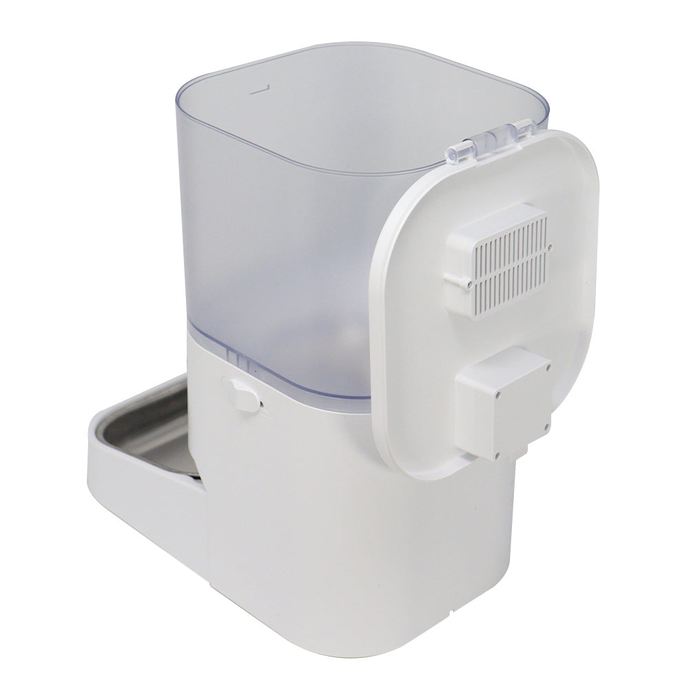 Comedero Inteligente con Cámara para Mascotas 6L Control por App Plato de Acero Inoxidable