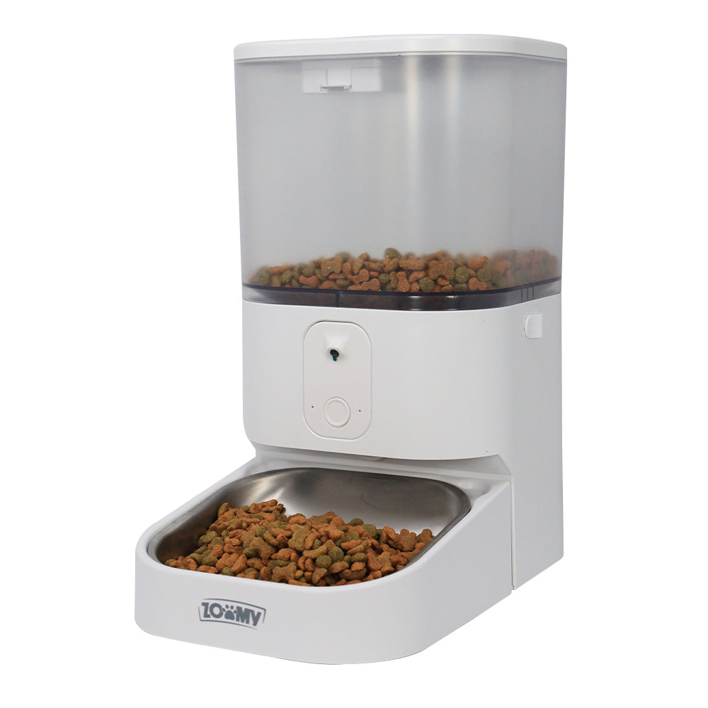 Comedero Inteligente con Cámara para Mascotas 6L Control por App Plato de Acero Inoxidable