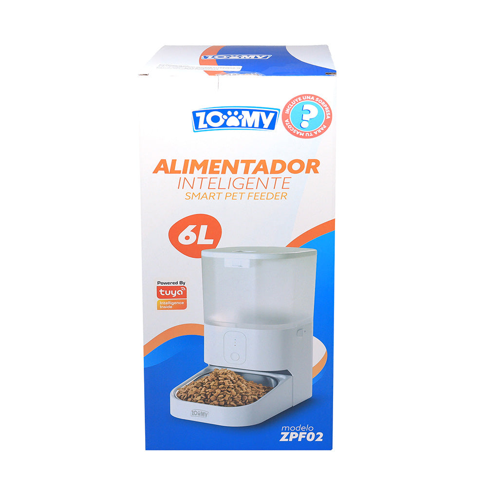 Comedero Inteligente para Mascotas 6L Control por App Plato de Acero Inoxidable