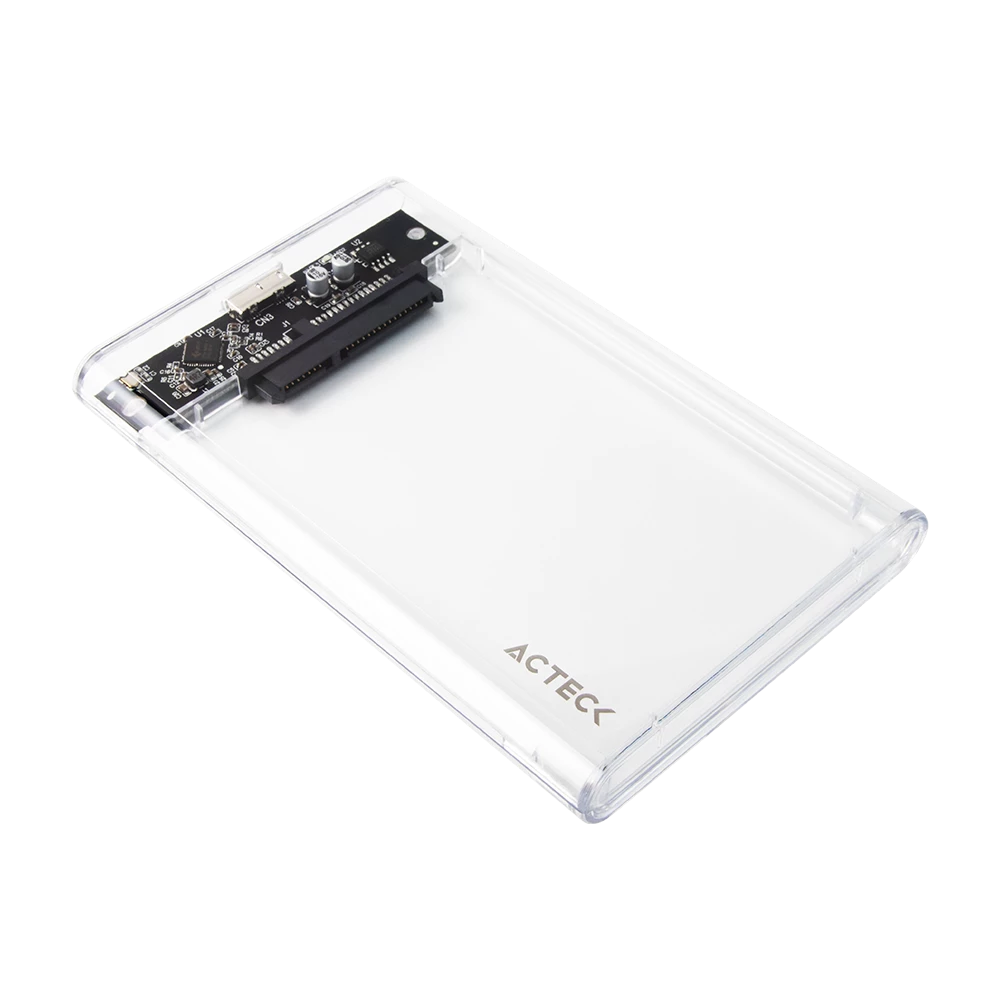 Gabinete Acteck enclouser HDD ARMOR HC430 CLEAR 2.5 Micro B a USB A 3.0 5Gbps
