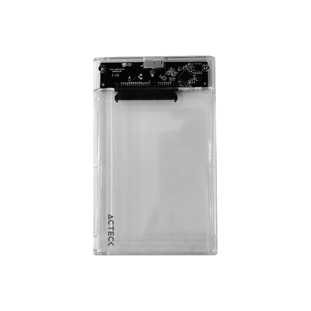 Enclosure Acteck SSD ARMOR CLEAR HC440 2.5 USB C 3.2 SATA 2TB USB A 3.0 5GBps