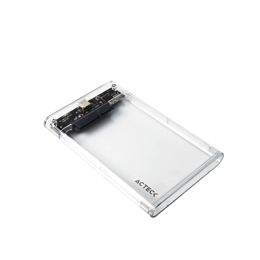 Enclosure Acteck SSD ARMOR CLEAR HC440 2.5 USB C 3.2 SATA 2TB USB A 3.0 5GBps