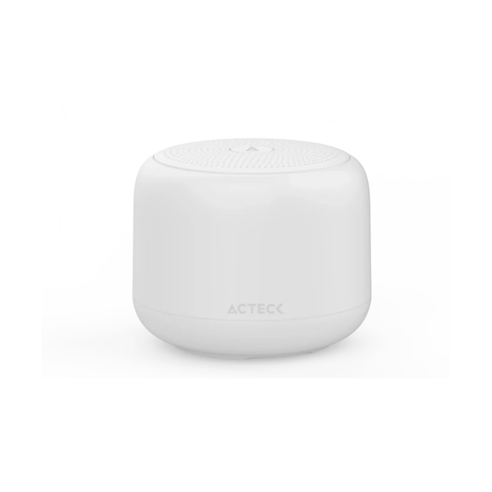 Bocinas Acteck Glee Tiny AP410 Blancas Bluetooth 5.0 TWS IPX7 5W Alimentación Tipo-C