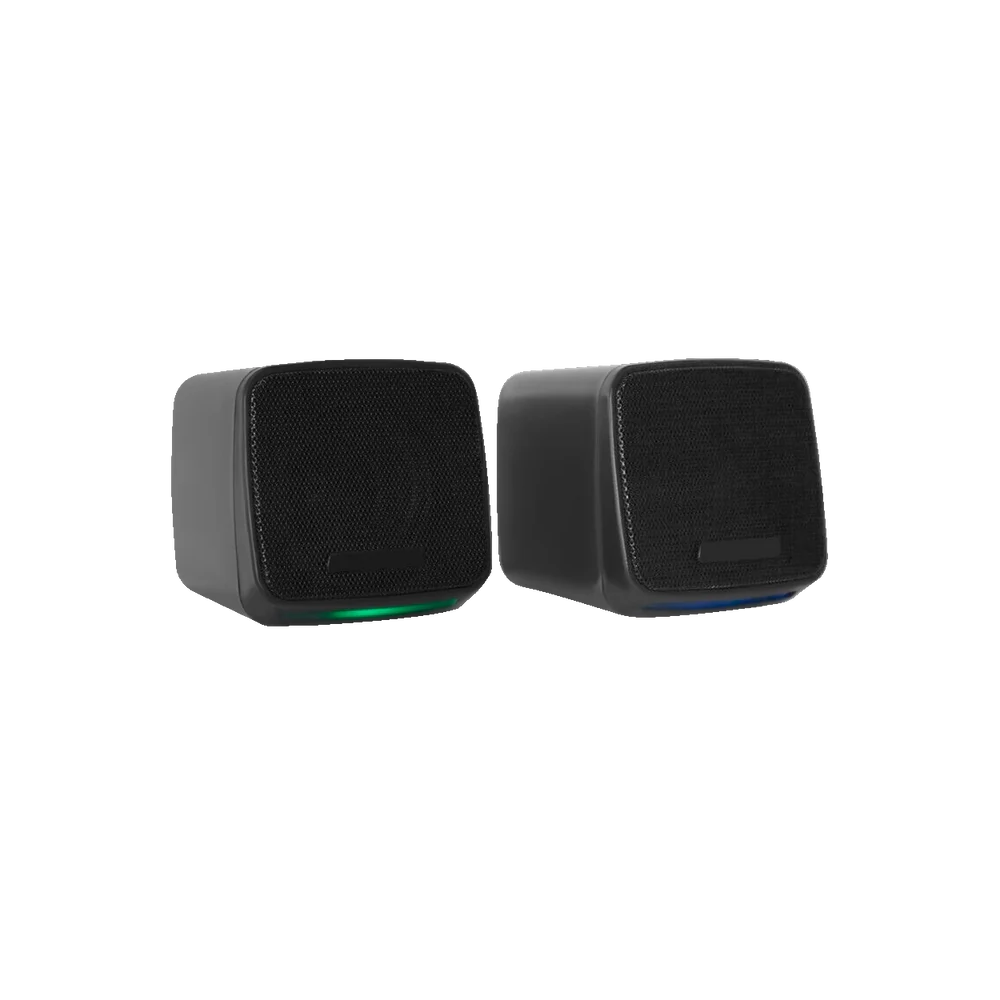 Bocinas Acteck 2.0 Elant Cube AS430 Alámbricas USB 6W 3.5mm Control de Volumen