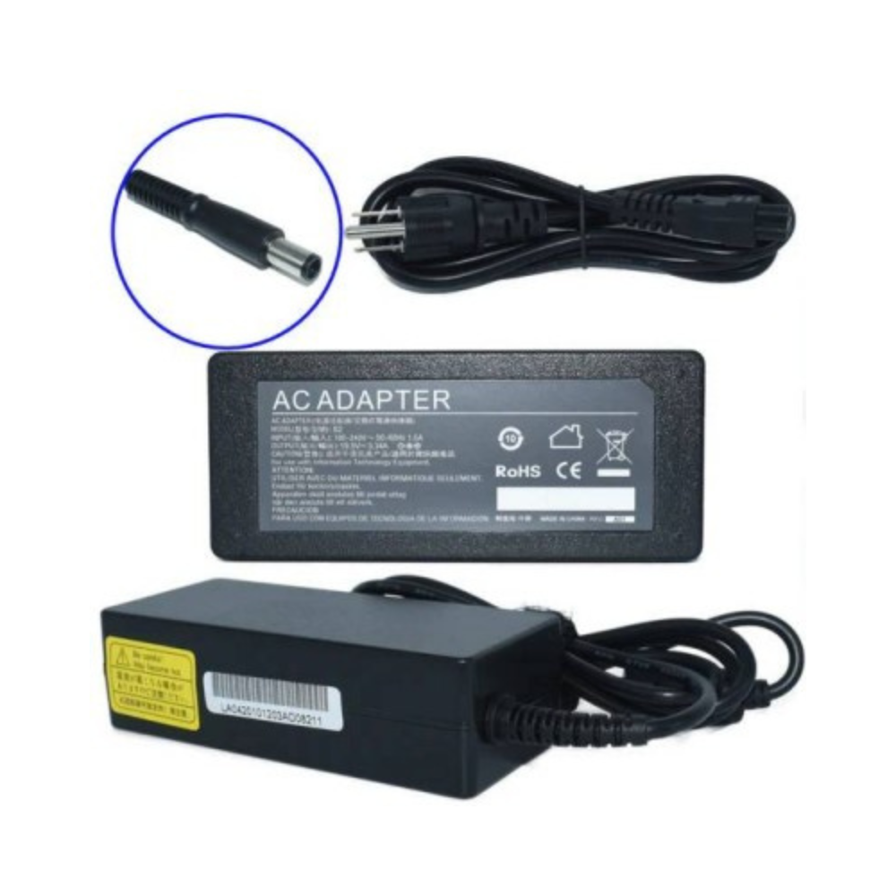 Cargador / Adaptador para Laptop AC-Dell Genérico 65W 19.5V 3.34A (7.4x5.0)