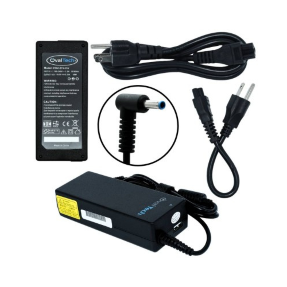 Adaptador / Cargador de Corriente para Laptop OTAC-E74-65W OvalTech 65W 19.5V/3.33A Punta Azul 4.5x3.0