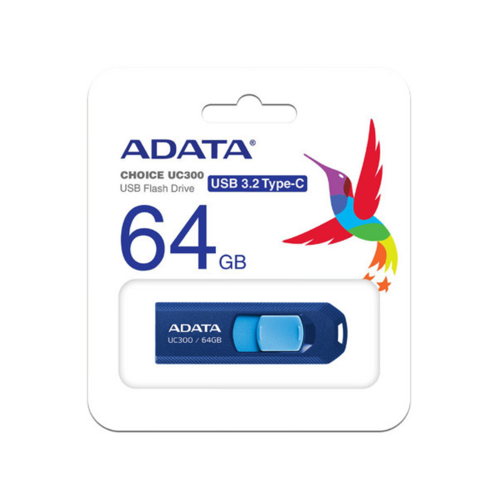 Memoria ADATA 64GB USB C UC300 3.2 azul/celeste ACHO-UC300-64G-RNBBU