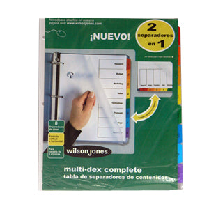 SEPARADOR ACCO 443 MULTIDEX BASIC 8 DIVISIONES