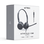 Auriculares Alambricos Acteck con Micrófono Active Pro HC560 Negro