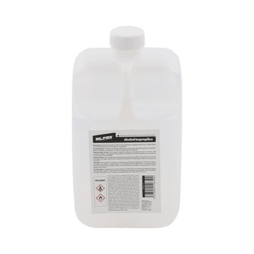 Alcohol Isopropilico para limpieza de equipos de vi­deo, fibra optica, camputo, y equipo telefonico 1000 mL