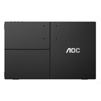 Monitor AOC 15.6" Portátil IPS 1920x1080 60Hz 1 xType-C para Potencia de Señal DP ALT 1 xType-C
