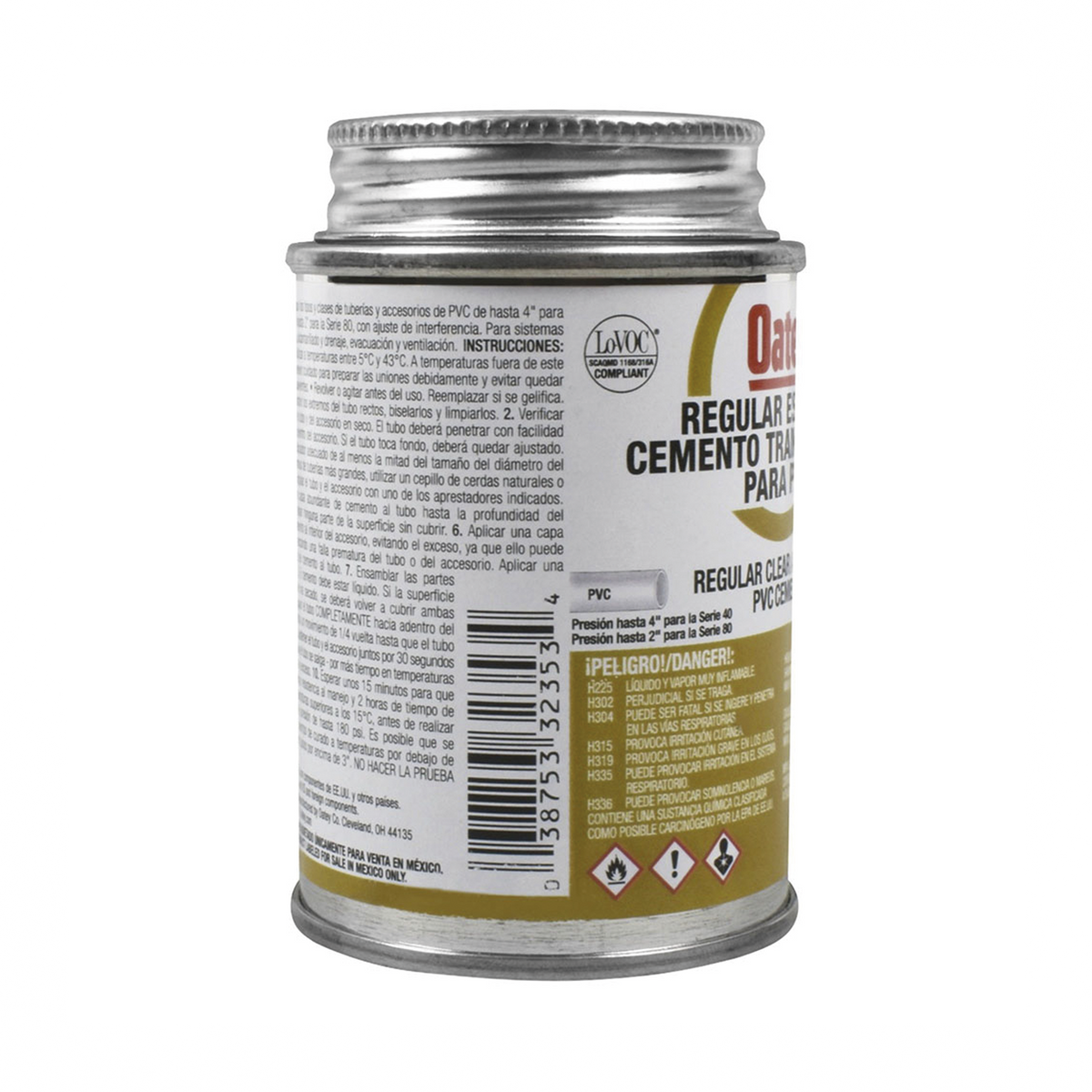 Cemento Transparente para Tubo Conduit PVC de 118 ml