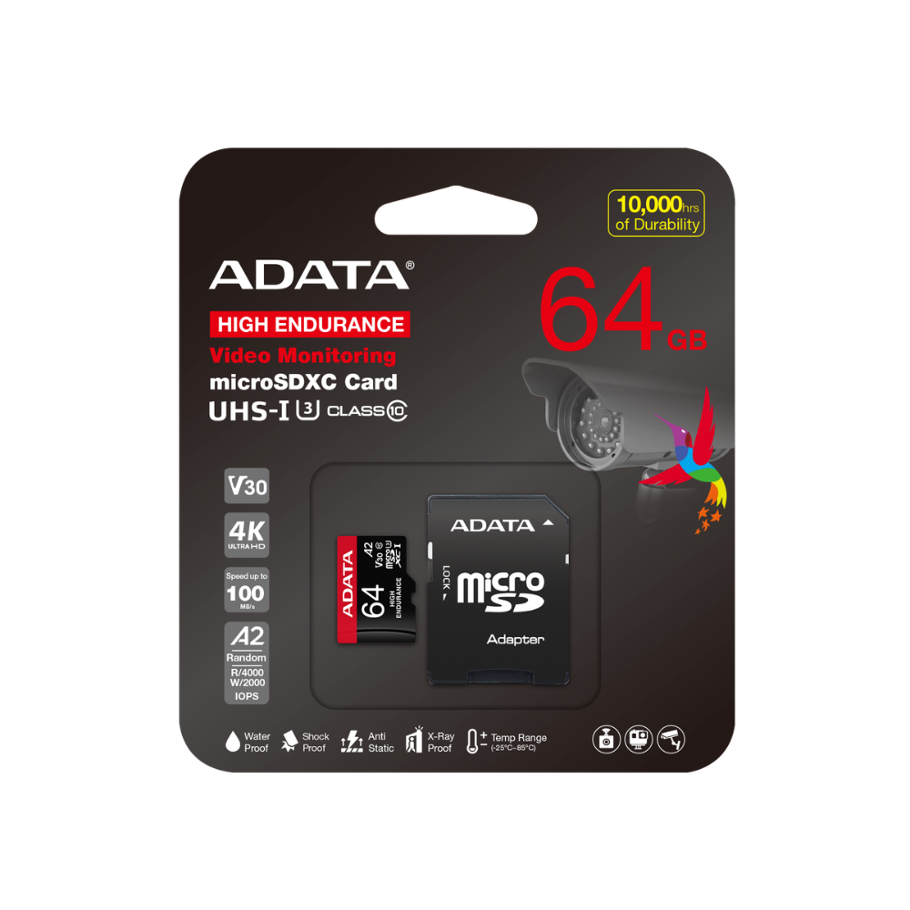Memoria ADATA 512GB MicroSD High Endurance SDXC UHS-I U3 V30 A2