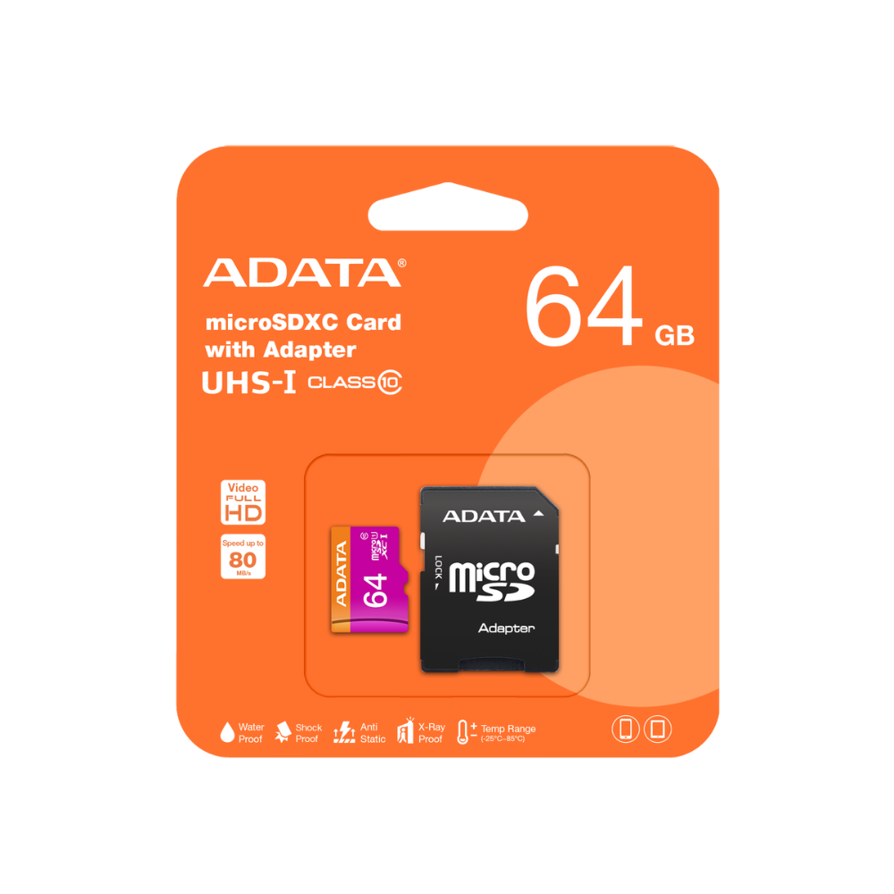 Memoria Micro SDXC Adata 64GB UHS-I U1 con Adaptador