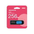 Memoria Flash Adata UV128 256GB USB 3.2 Negro/Azul (AUV128-256G-RBE)