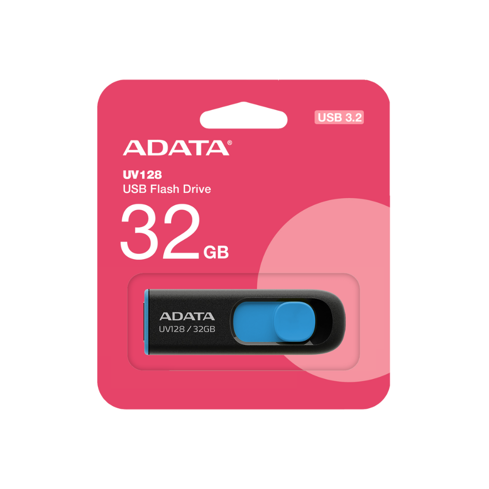 Memoria ADATA 32GB USB 3.0 UV128 negro/azul