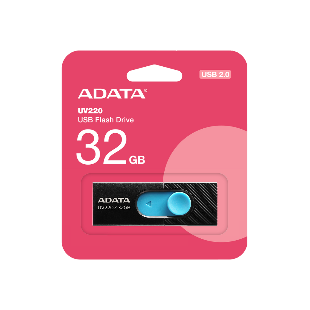 MEMORIA ADATA 32GB USB 2.0 AUV220 NEGRO/AZUL