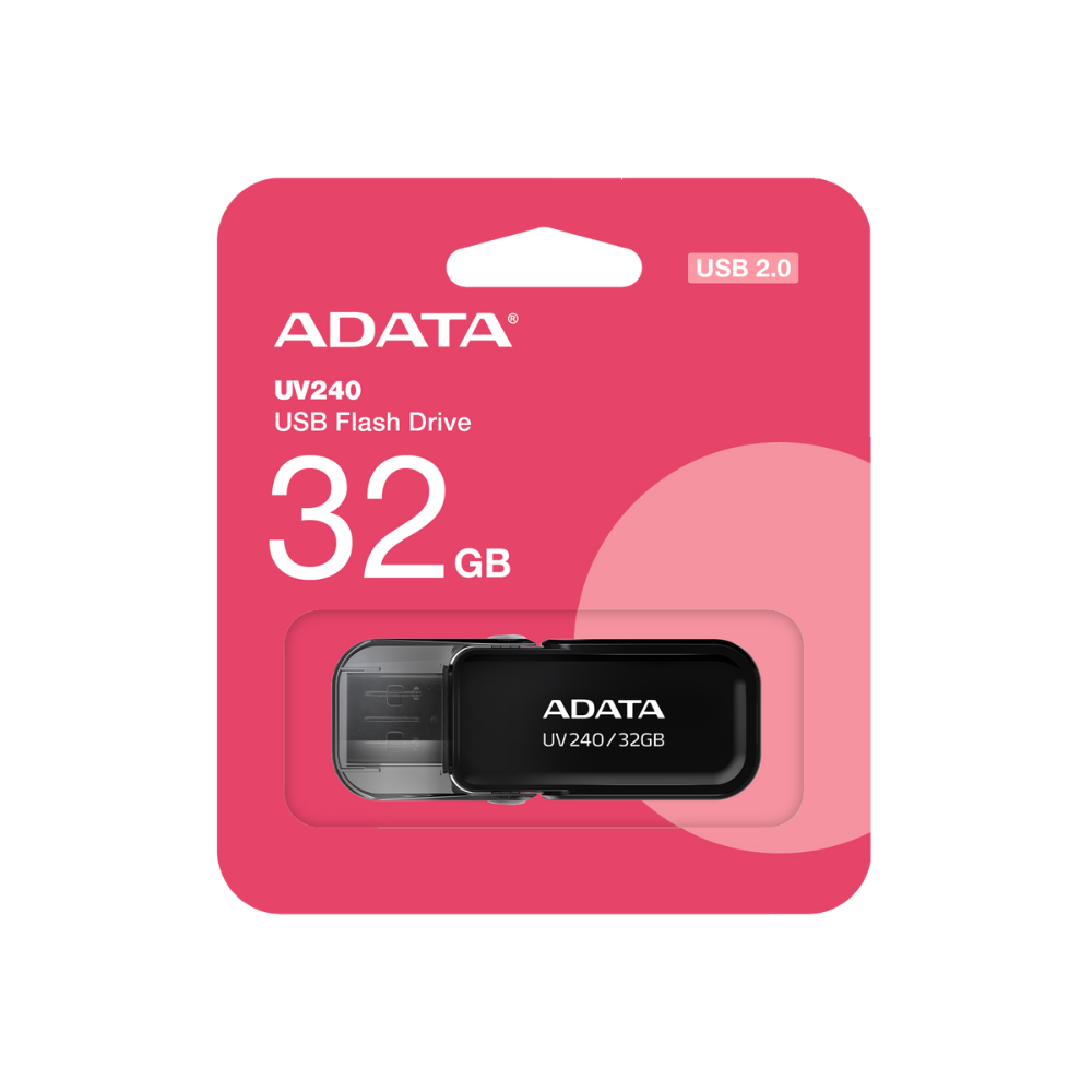 MEMORIA ADATA 32GB USB 2.0 AUV240-32G-RBK NEGRA