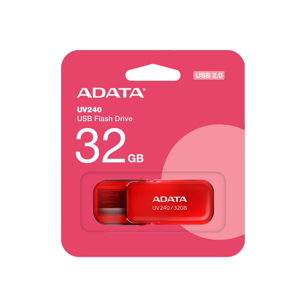 Memoria ADATA 32GB USB 2.0 rojo AUV240-32G-RRD