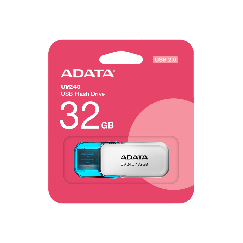 MEMORIA ADATA 32GB USB 2.0 AUV240-32G-RWH BLANCA