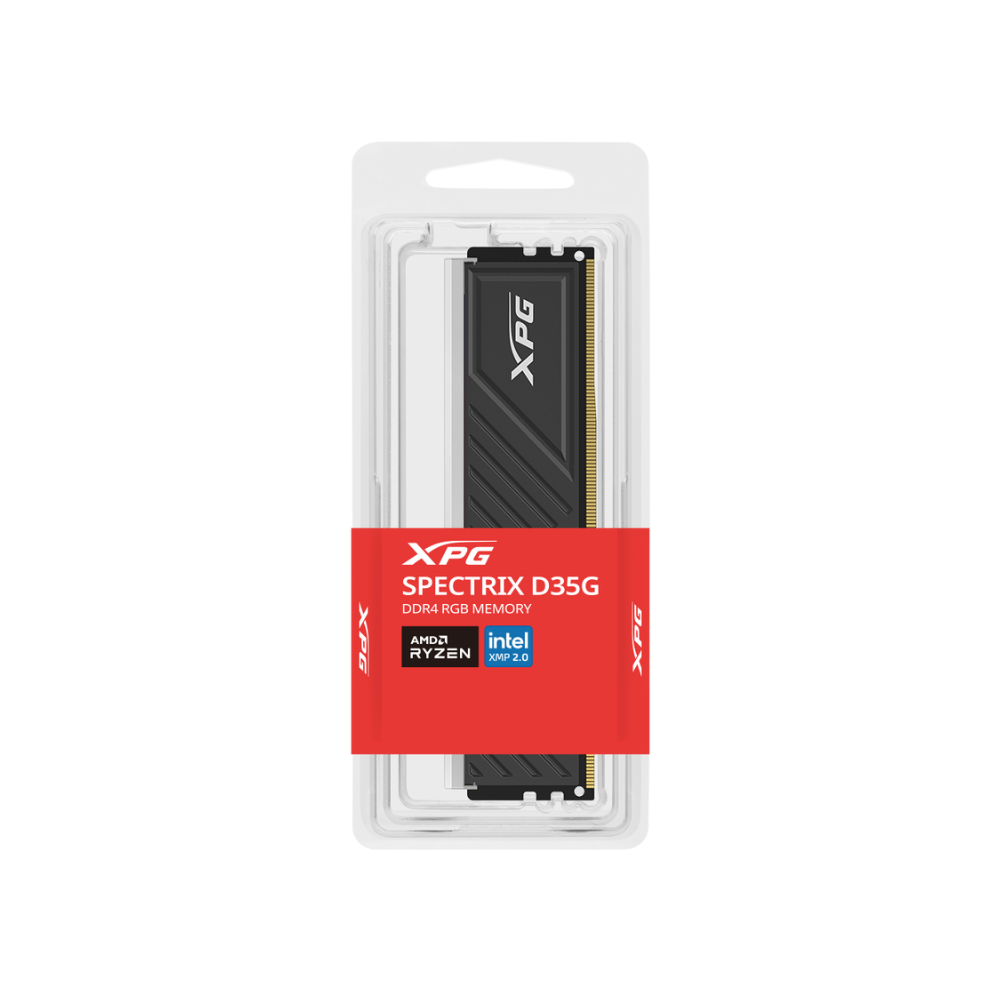 Memoria ADATA XPG 8GB DDR4 3200MHz D35 Spectrix disipador negro RGB AX4U32008G16A-SBKD35G