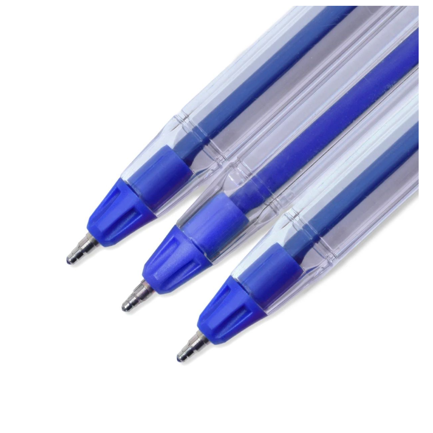 Bolígrafo Azor Pin Point Flow 1.0 Mm Color Azul C/12 Pzas
