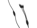 Audífono gamer diadema alámbrico Naceb hifi rojo 3.5mm c/microf omnidireccional 1.6 mto