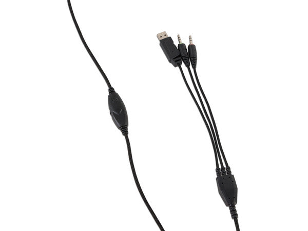 Audífono gamer diadema alámbrico Naceb hifi rojo 3.5mm c/microf omnidireccional 1.6 mto