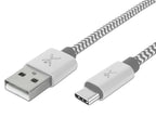 Cable Perfect Choice USB a C Macho USB a A Macho de 1 Metro modelo PC-101673 color Blanco