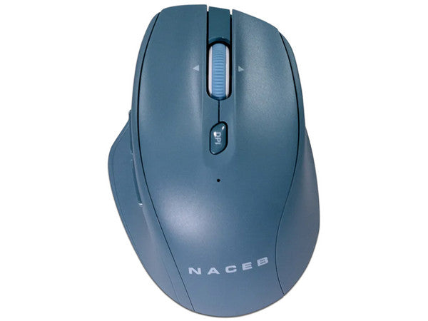 Mouse Inalambrico Naceb dual con receptor USB color Azul mode 2.4G+BT 5 botones