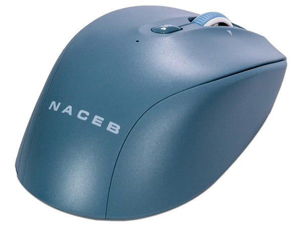 Mouse Inalambrico Naceb dual con receptor USB color Azul mode 2.4G+BT 5 botones