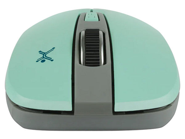 Mouse Perfect Choice Essential RF inalambrico 1600DPI modelo PC-044819 color Turquesa con Gris