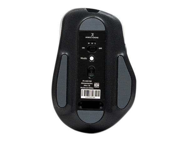 Mouse Perfect ChoiceErgonómico GPT Mind Inalámbrico Óptico 4.000DPI RF Bluetooth modelo PC-045168 color Negro
