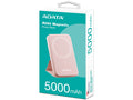 Cargador ADATA Power Bank 5000mAh rosa magnetico (carga inalambrica) R050 PR050-11PK