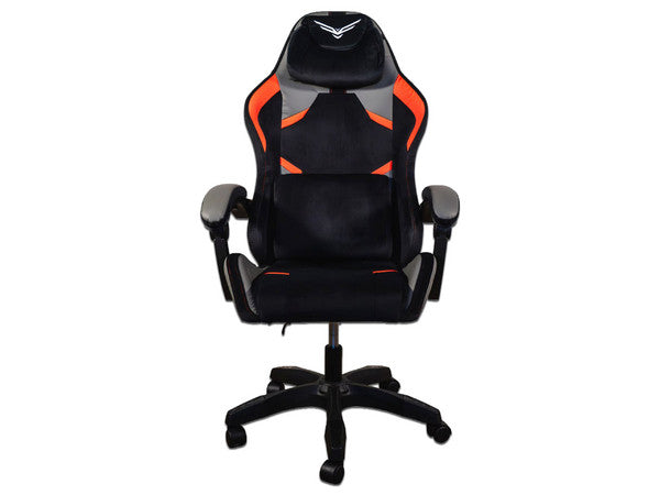 Silla gamer Naceb Bloodline Rage color Negro con diseño Gris con Naranja