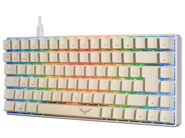 Teclado gamer mecanico Naceb RGB 80% compacto Gris basilisk modelo NA-0970
