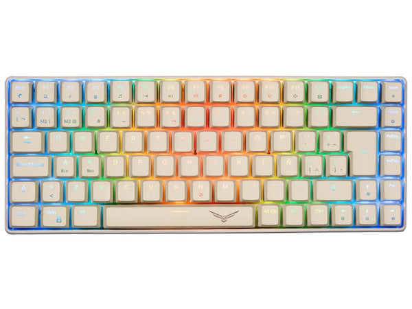 Teclado gamer mecanico Naceb RGB 80% compacto Gris basilisk modelo NA-0970