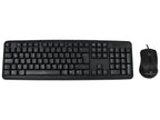 Kit teclado y mouse Perfect Choice alambrico USB resistente a derrames modelo PC-201076 color Negro
