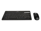 Kit de teclado Perfect Choice 2.4 GHZ+BT Recargable Zebrary modelo PC-201373 color Negro