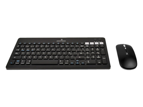 Kit de teclado Perfect Choice 2.4 GHZ+BT Recargable Zebrary modelo PC-201373 color Negro