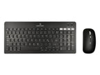 Kit de teclado Perfect Choice 2.4 GHZ+BT Recargable Zebrary modelo PC-201373 color Negro