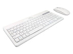 Kit de teclado Perfect Choice 2.4 GHZ+BT clic silencioso modelo PC-201380 color Blanco
