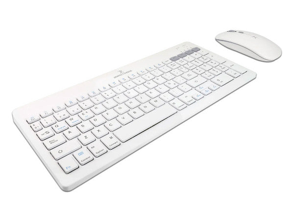 Kit de teclado Perfect Choice 2.4 GHZ+BT clic silencioso modelo PC-201380 color Blanco