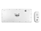 Kit de teclado Perfect Choice 2.4 GHZ+BT clic silencioso modelo PC-201380 color Blanco
