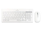 Kit de teclado Perfect Choice 2.4 GHZ+BT clic silencioso modelo PC-201380 color Blanco