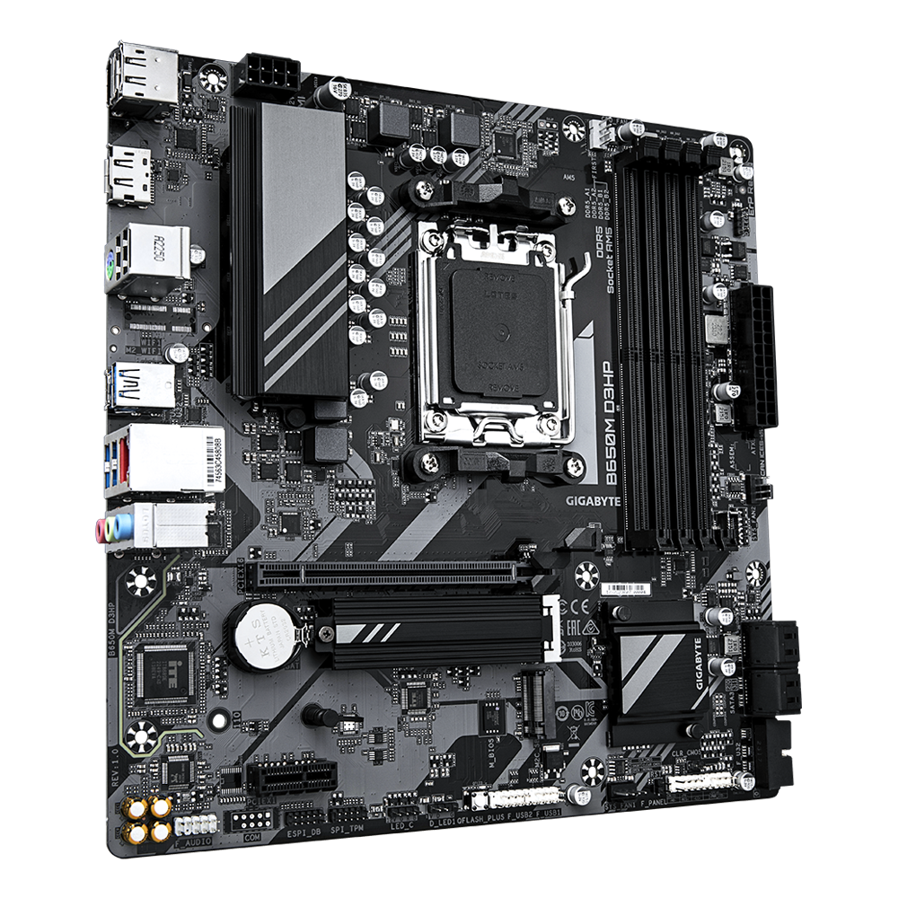 Tarjeta madre Gigabyte B650M D3HP socket AM5 4xDDR5 1xHDMI 2xDP Micro ATX