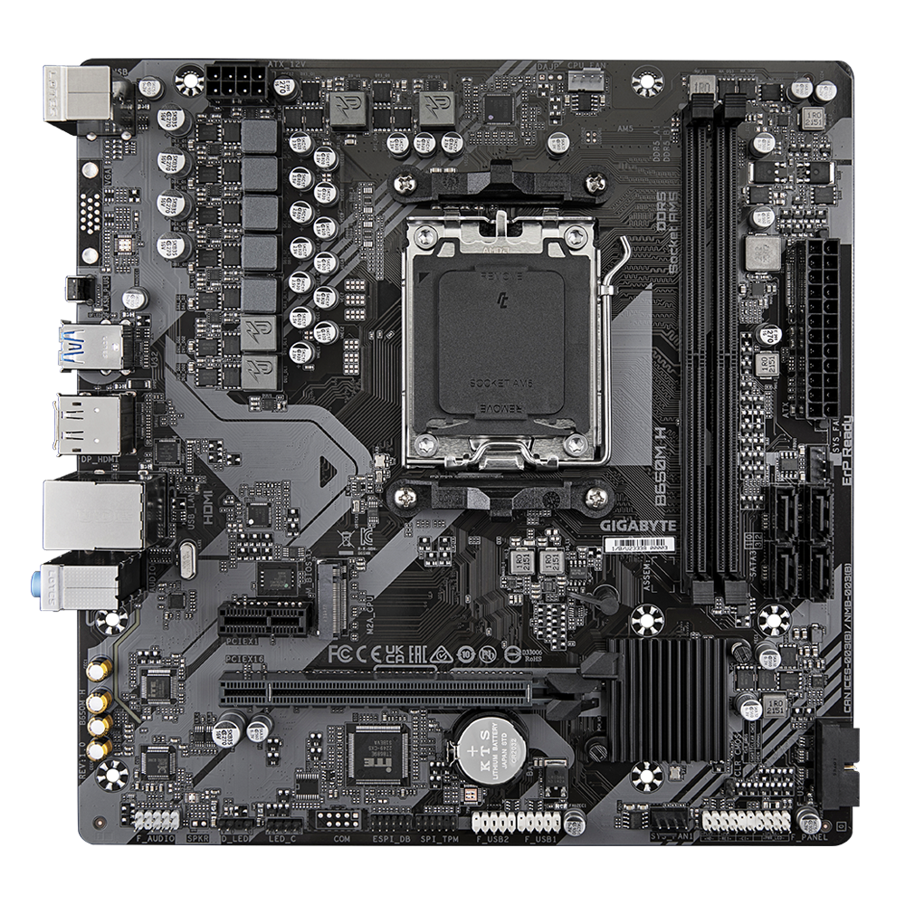 Tarjeta madre Gigabyte B650M H socket AM5 2xDDR5 1xHDMI 1xDP Micro ATX